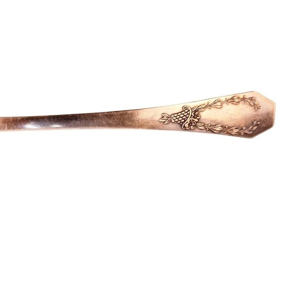 Vintage Ladle Holmes & Edwards XLV Silver plated Floral Serving Spoon With Ornat - Picture 9 of 9